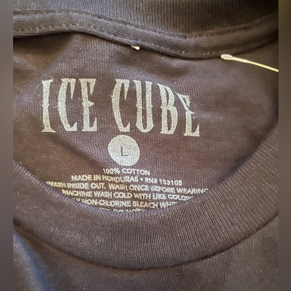 ICE CUBE black short sleeve T-shirt.  Size L. NWOT.  UNISEX - Picture 5 of 9